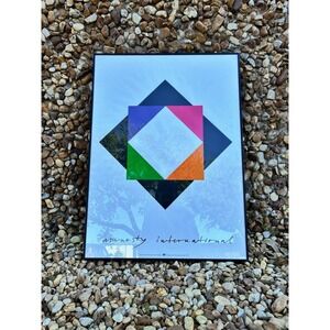 1976 Amethyst International Max Bill Original Poster - 24"×32.7" 61×83cm *RARE*